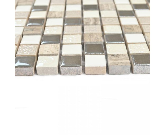Мозаика керамическая Bonaparte Smoke 8*15*15 300*300 - изображение 2