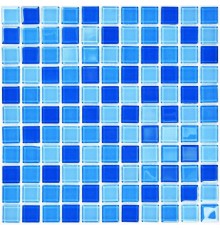 Мозаика Bonaparte Blue wave-1 25*25 300*3000 (стекло)