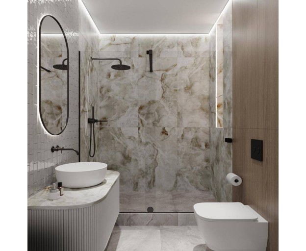 Мозаика Bonaparte Rumba Grey 4*48*148 300*300 (стекло) - изображение 4