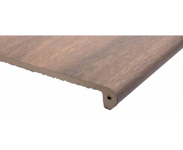 Клинкерная фронтальная ступень Exagres Peldano Forest Moka 33x33x4 - изображение 2