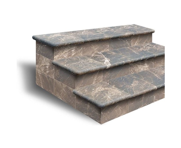 Клинкерная угловая ступень Exagres Nevada Emperador 33x33x4 - изображение 2