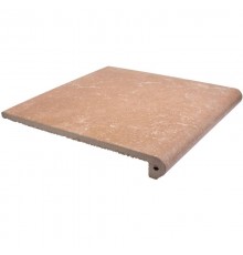 Клинкерная фронтальная ступень Exagres Stone Brown 33x33x4