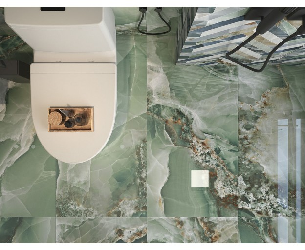 Керамогранит ITC Agate Green Polished 60x120 (Китай) - изображение 3