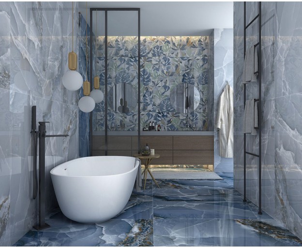 Керамогранит ITC Agate Blue Polished 60x120 (Китай) - изображение 2