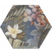 Керамогранит ITT Ceramic Hibiscus Blue Matt Hexa 23,2x26,7