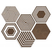 Керамогранит ITT Ceramic Pier17 Hexa Copper 23,2x26,7