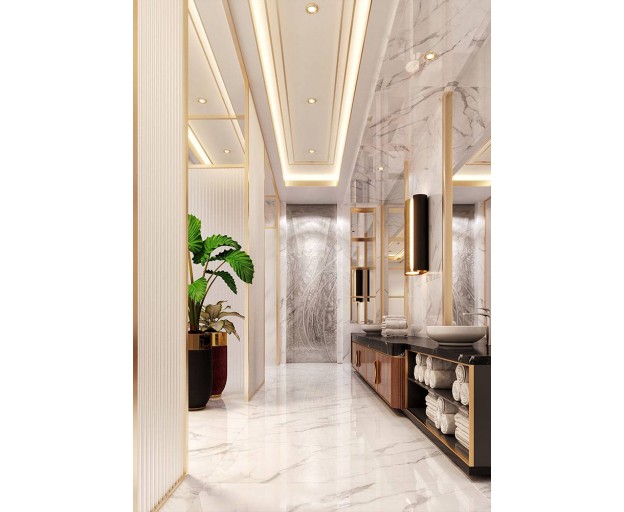 Керамогранит Infinity Ceramica Kadeo Bianco Polished 60x120 - изображение 2