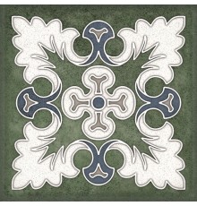 Керамическая плитка Керлайф Smalto décor 1 verde 15x15