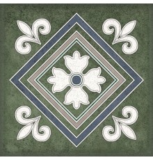 Керамическая плитка Керлайф Smalto décor 2 verde 15x15