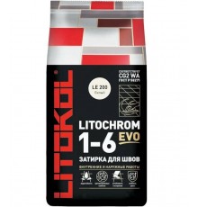 Затирка цементная Litochrom 1-6 Evo LE.200 Белый 2 кг