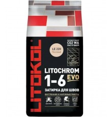 Затирка цементная Litochrom 1-6 Evo LE.220 Песочный 2 кг