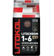 Затирка цементная Litochrom 1-6 Evo LE.245 Горький шоколад 2 кг
