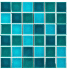 Мозаика StarMosaic Crackle Green Mixed Glossy 48x48