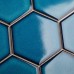 Мозаика StarMosaic Geometry Hexagon Big Deep Blue Glossy 95x110 - миниатюра 1