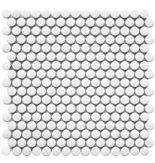Мозаика StarMosaic Shapes Penny Round White Matt