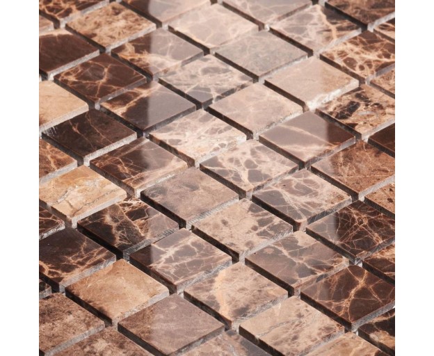 Мозаика StarMosaic 20X20 Dark Emperador Pol JMST023 Натуральный Мрамор - изображение 1