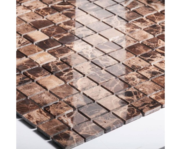 Мозаика StarMosaic 20X20 Dark Emperador Pol JMST023 Натуральный Мрамор - изображение 2