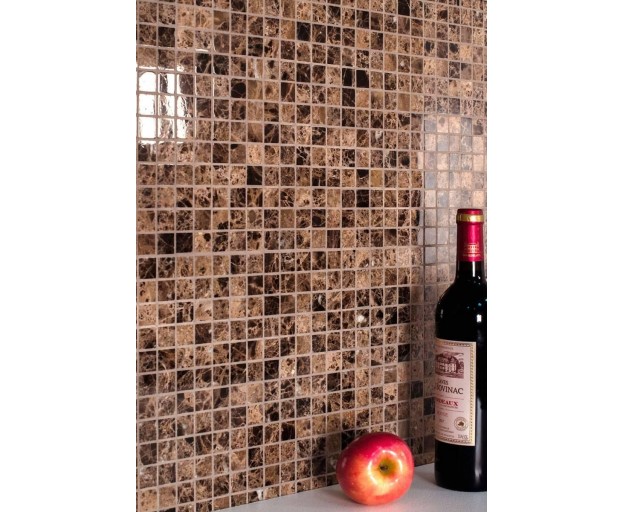 Мозаика StarMosaic 20X20 Dark Emperador Pol JMST023 Натуральный Мрамор - изображение 5