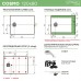 Душевой поддон (Литьевой мрамор) Starohome Cosmo Grey Matt 120x80x3 - миниатюра 3