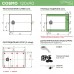 Душевой поддон (Литьевой мрамор) Starohome Cosmo White Matt 120x90x3 - миниатюра 6