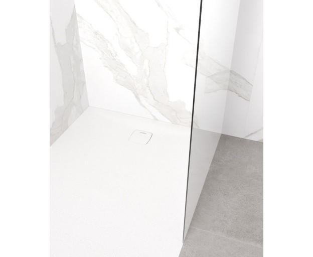 Душевой поддон (Литьевой мрамор) Starohome Cosmo White Matt 120x90x3 - изображение 4