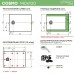 Душевой поддон (Литьевой мрамор) Starohome Cosmo Grey Matt 140x100x3 - миниатюра 3
