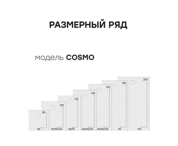 Душевой поддон (Литьевой мрамор) Starohome Cosmo White Matt 160x90x3 - изображение 7