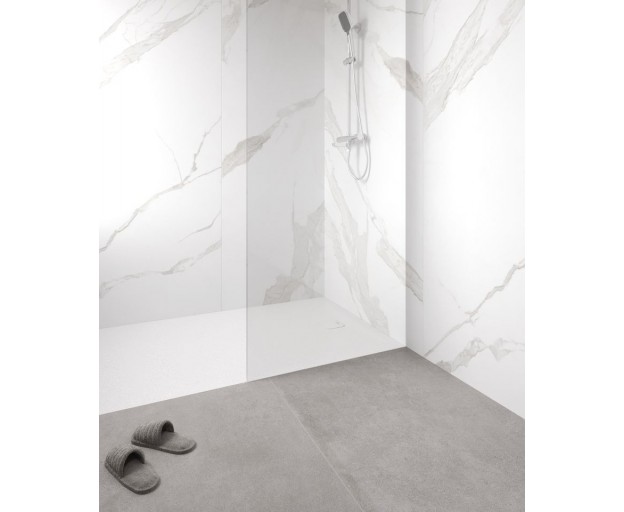 Душевой поддон (Литьевой мрамор) Starohome Cosmo White Matt 160x90x3 - изображение 5