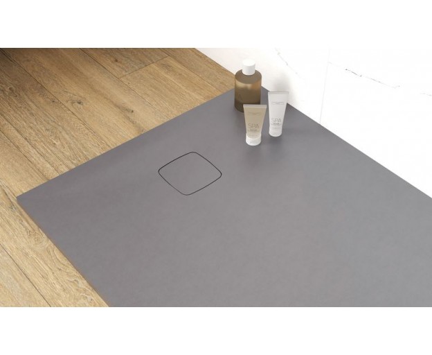 Душевой поддон (Литьевой мрамор) Starohome Cosmo Grey Matt 90x90x3 - изображение 2