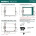 Душевой поддон (Литьевой мрамор) Starohome Nordic Black Matt 100x70x3 - миниатюра 5