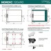 Душевой поддон (Литьевой мрамор) Starohome Nordic Black Matt 120x90x3 - миниатюра 5