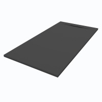 Душевой поддон (Литьевой мрамор) Starohome Nordic Black Matt 140x100x3