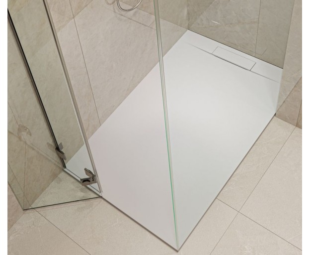 Душевой поддон (Литьевой мрамор) Starohome Nordic White Matt 140x90x3 - изображение 1
