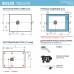 Душевой поддон (Литьевой мрамор) Starohome Solid Black Matt 100x90x2,4 - миниатюра 7