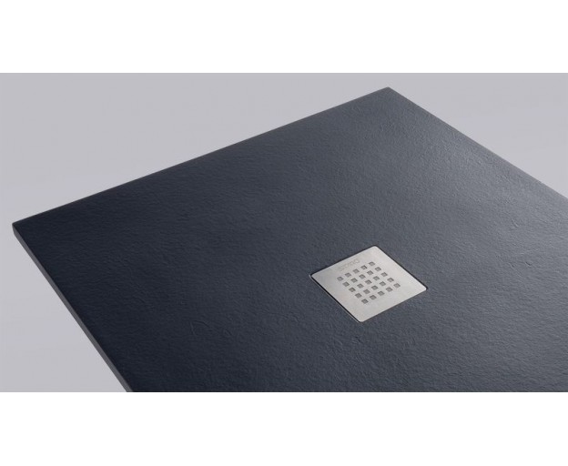 Душевой поддон (Литьевой мрамор) Starohome Solid Black Matt 100x90x2,4 - изображение 1