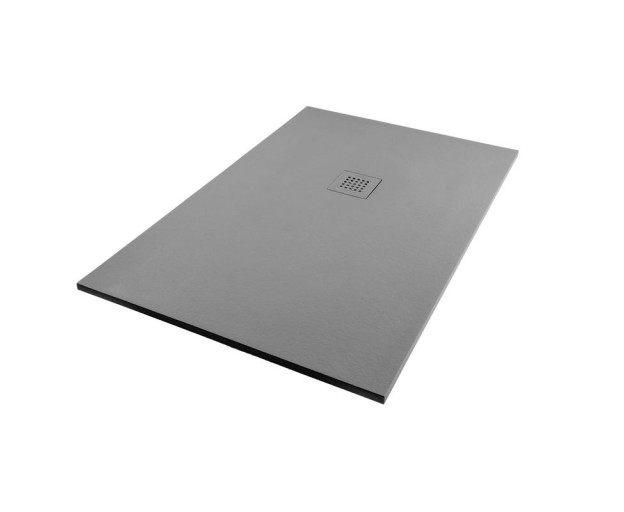 Душевой поддон (Литьевой мрамор) Starohome Solid Grey Matt 120x70x2,4