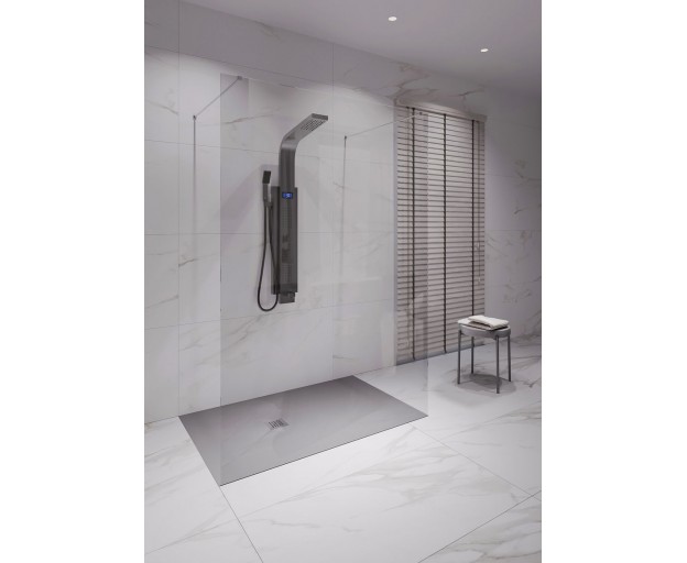 Душевой поддон (Литьевой мрамор) Starohome Solid Grey Matt 120x70x2,4 - изображение 2