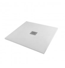 Душевой поддон (Литьевой мрамор) Starohome Solid White Matt 80x80x2,4