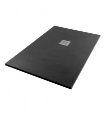 Душевой поддон (Литьевой мрамор) Starohome Solid Black Matt 90x70x2,4