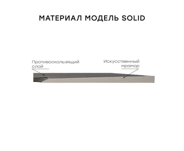 Душевой поддон (Литьевой мрамор) Starohome Solid White Matt 90x70x2,4 - изображение 9