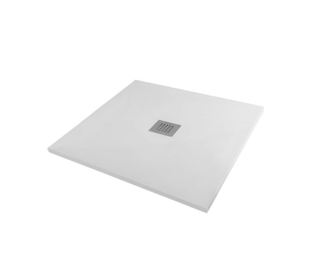 Душевой поддон (Литьевой мрамор) Starohome Solid White Matt 90x80x2,4