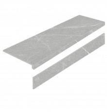 Ступень L керамогранит Staro Dakta Gris 32x120 As Matt с подступенником