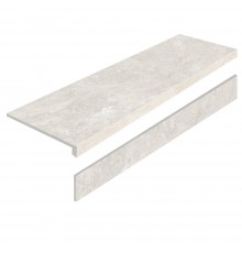 Ступень L керамогранит Staro Mystical Charm Bianco 32x120 As Matt с подступенником