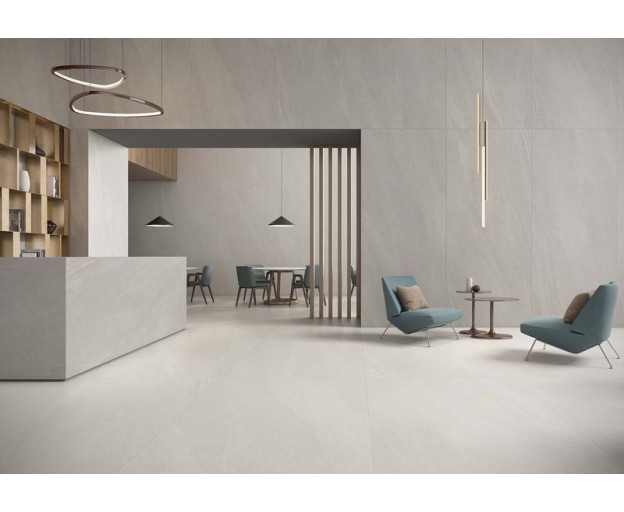 Керамический слэб StaroSlabs Geotiles Eddystone Blanco Matt (6мм) 120x280 - изображение 2