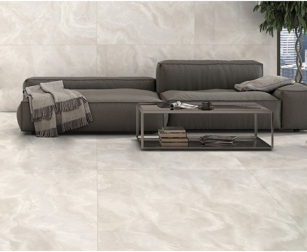 Керамический слэб StaroSlabs Onyx Bianco Feather Matt 120x120 - изображение 2