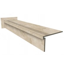 Ступень из керамогранита Vitra Quarstone Бежевый 33x120+подступенок 15x120