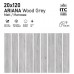 Керамогранит ITC Ariana Wood Grey Matt 20x120 - миниатюра 1