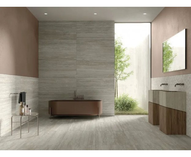 Керамогранит MGM Ceramiche Travertino Avorio Cannettato 60x120 - изображение 1