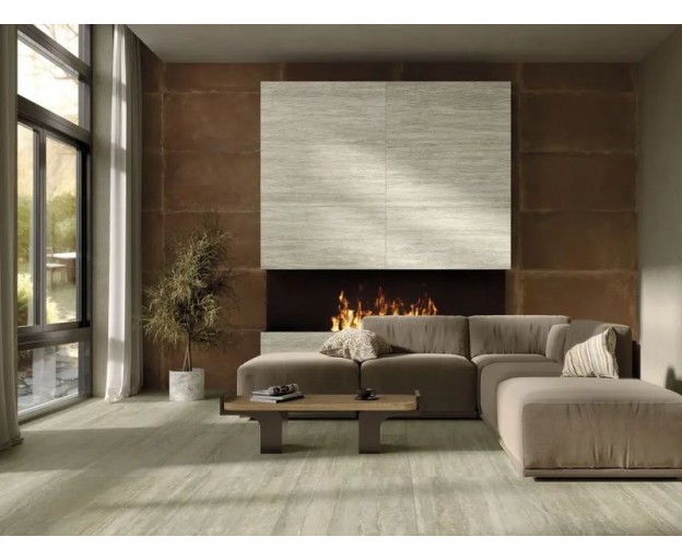 Керамогранит MGM Ceramiche Travertino Avorio Cannettato 60x120 - изображение 2