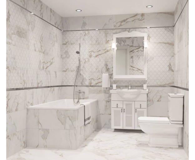 Керамогранит Kerranova Marble Trend полированный K-1001/Lr/600x600x10 - изображение 3